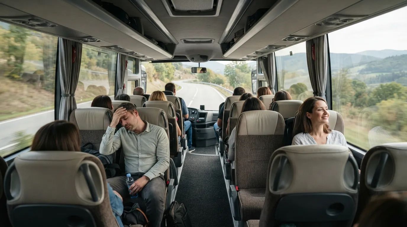 15 Things That Go Wrong on a Coach Tour Before the Second Stop