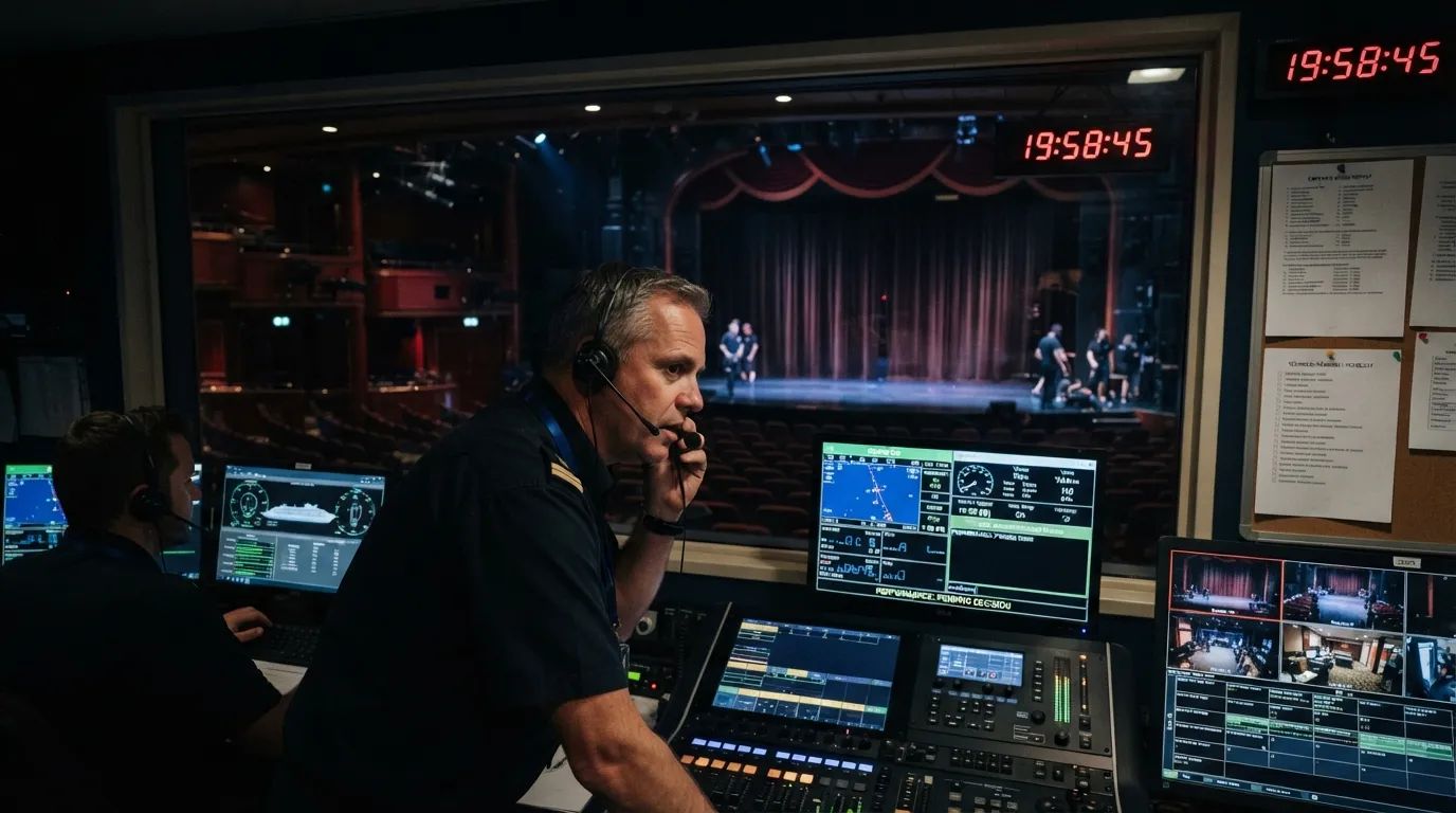 16 Things Cruise Entertainment Crews Read in a Theatre Before the Lights Drop