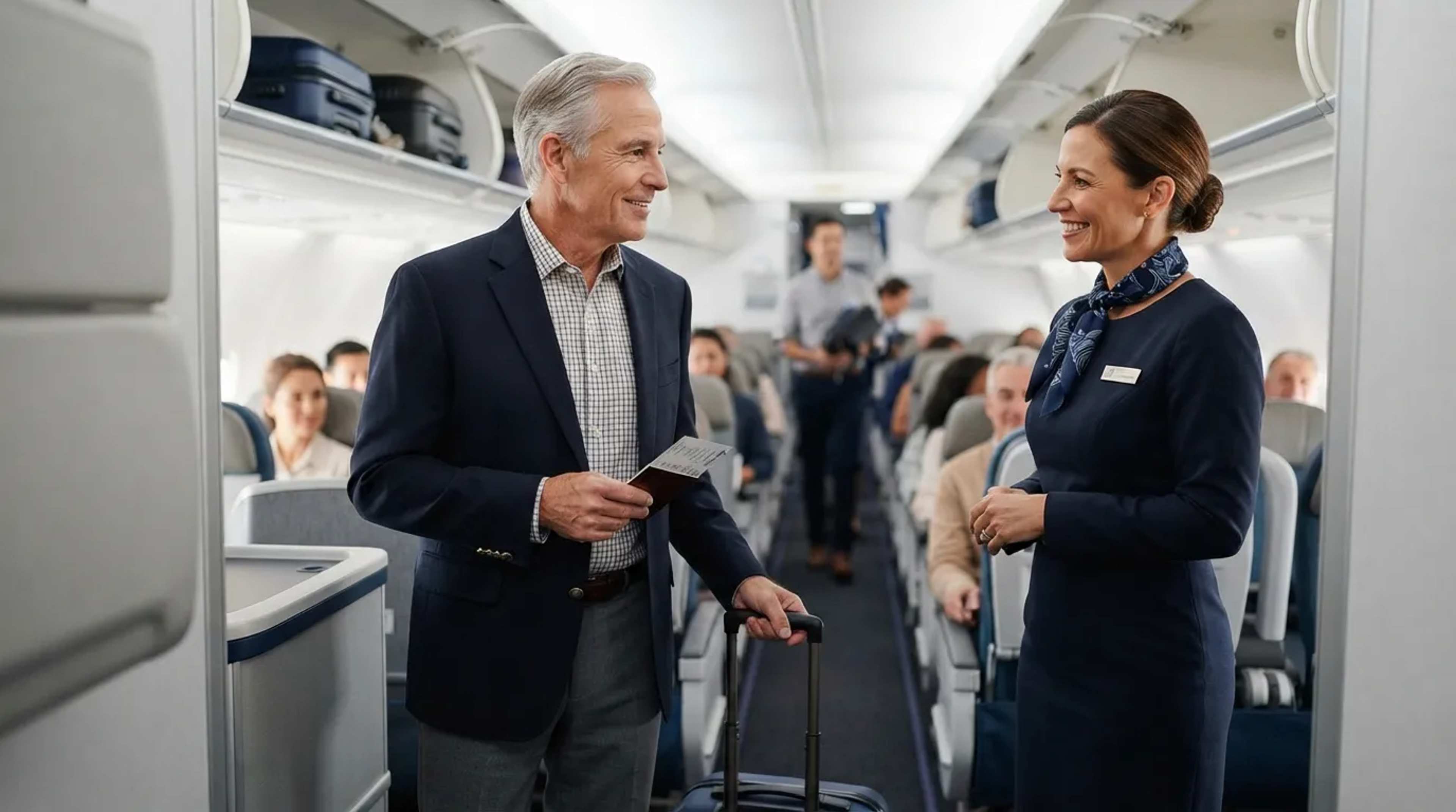 What Flight Attendants Quietly Notice About Passengers Over 60 the Moment They Board