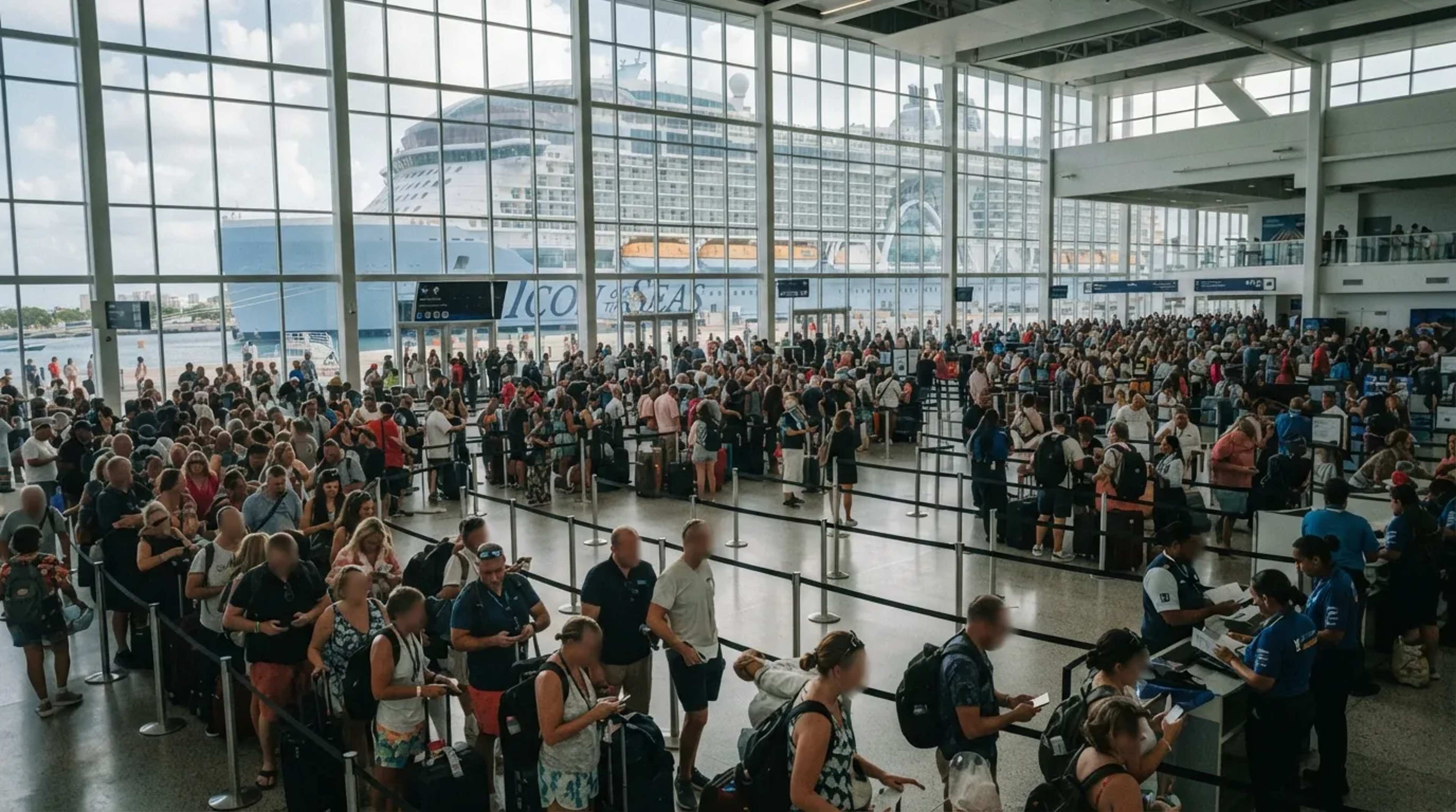 15 Cruise Ships Ranked by How Long the Queues Build at Embarkation