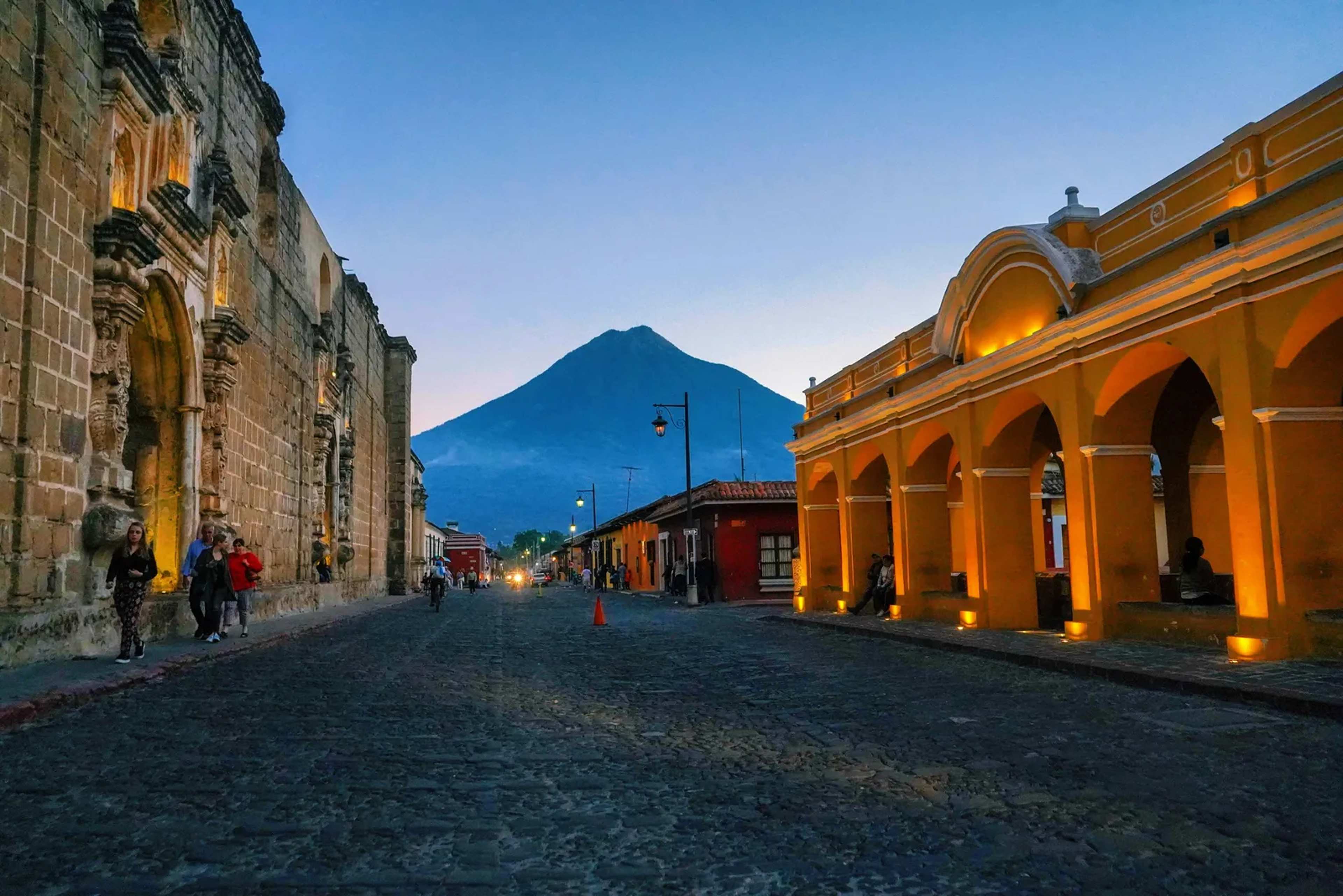 Camp Beside an Erupting Volcano in Guatemala