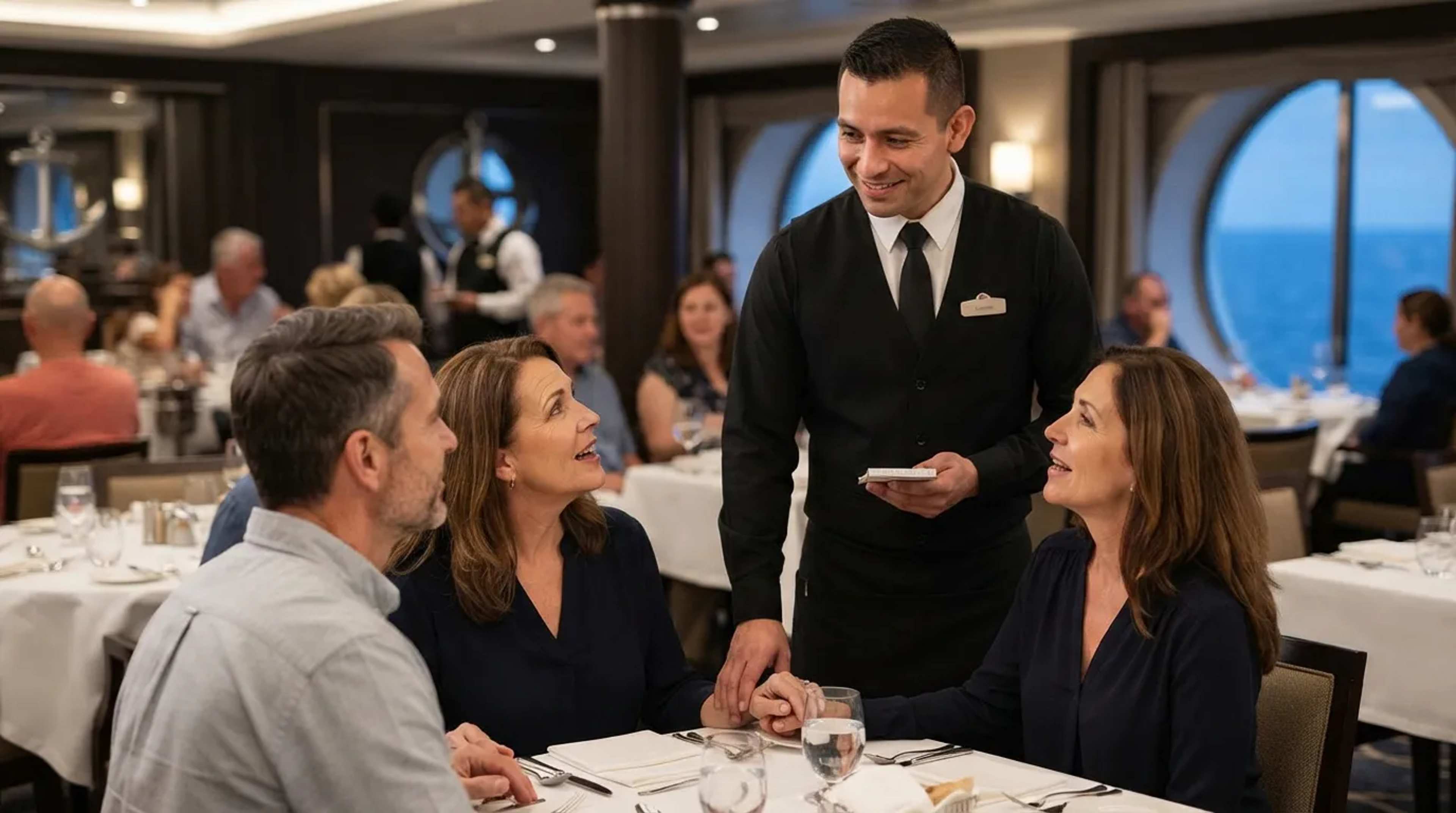 15 Judgments Cruise Speciality Restaurant Staff Make About a Table Before the First Course Arrives at All