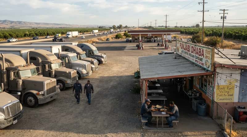 #11 - Punjabi Dhaba, Highway 99, California (Image Credits: Gemini)