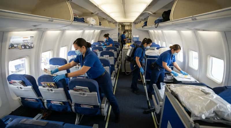A Cleaning Crew Just Raced Through the Entire Cabin (Image Credits: Gemini)