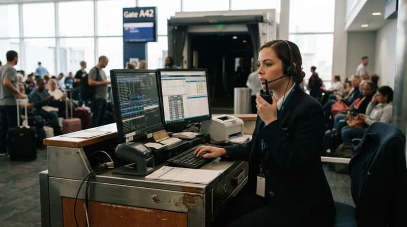 The Gate Agent Is Quietly Running Air Traffic Control for Your Flight (Image Credits: Gemini)