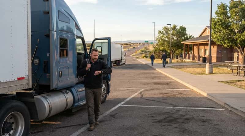 #3 - Time Management at a Rest Stop Is a Professional Skill (Image Credits: Gemini)