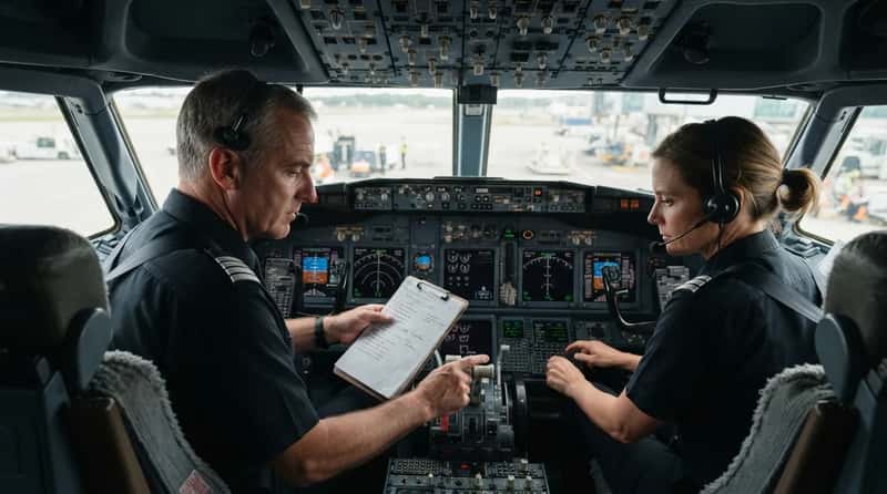 The Pilots Are Deep Into a Checklist That Never Gets Skipped (Image Credits: Gemini)