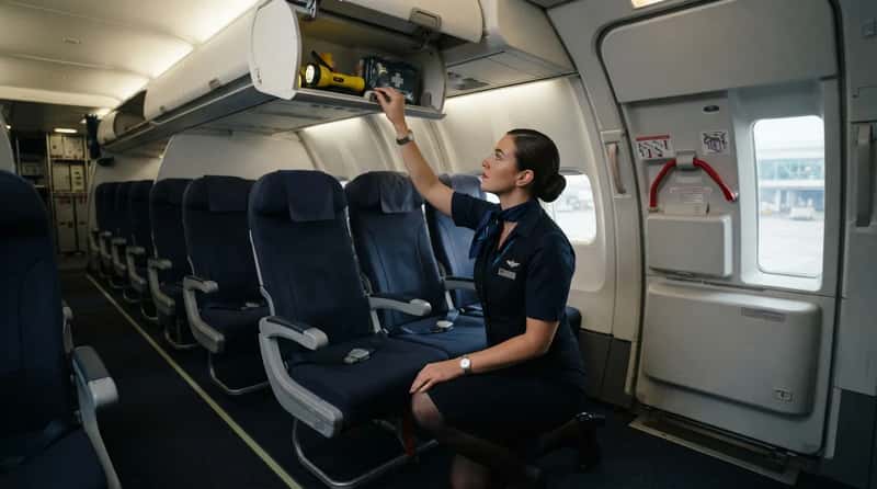 Flight Attendants Are Running a Safety Sweep You'll Never See (Image Credits: Gemini)