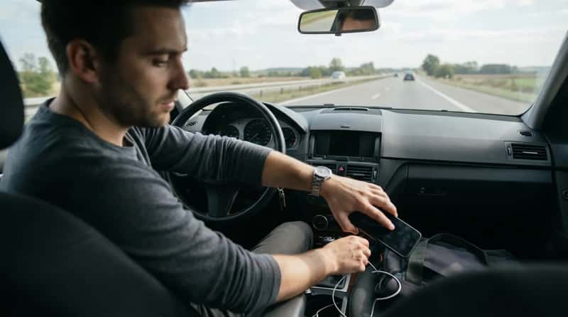 #11 – Reaching for Your Phone While Driving (Image Credits: Gemini)