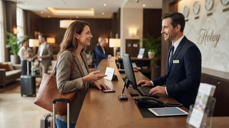 #8 - They Ask About Late Checkout at Check-In, Not at Checkout (Image Credits: Gemini)