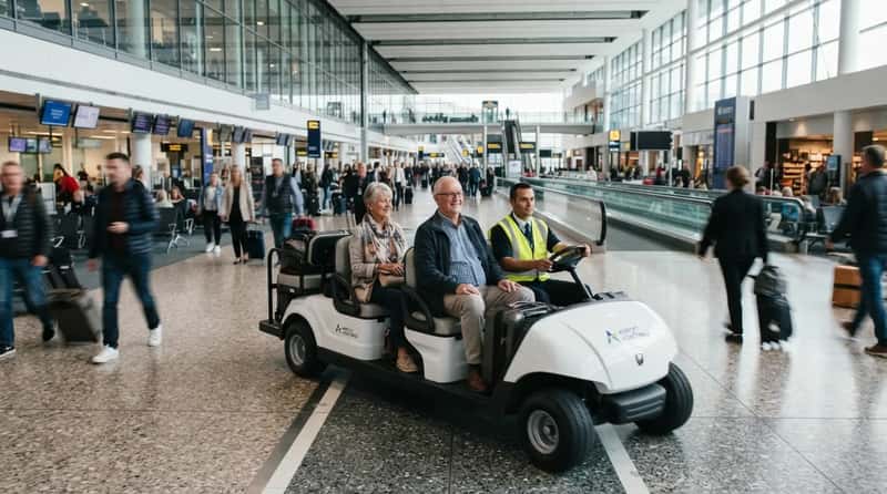 #14 - The Electric Buggy That Skips the Longest Walk in the Airport (Image Credits: Gemini)