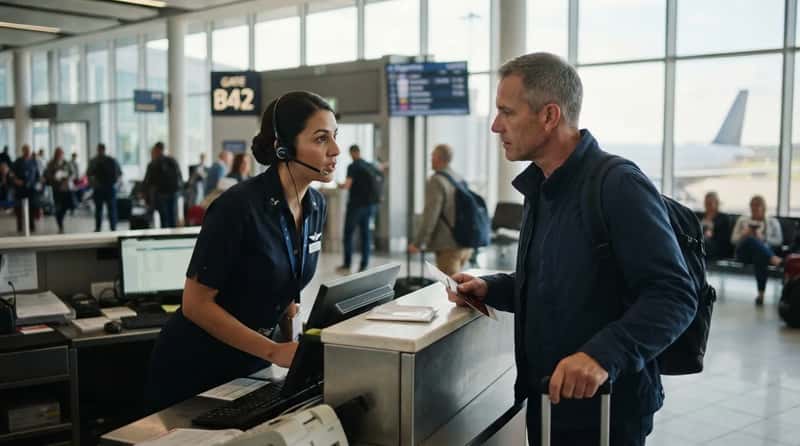 #7 - "Will the Plane Actually Leave On Time?" (Image Credits: Gemini)