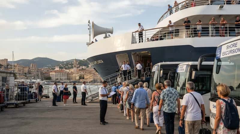 #9 - Late Shore Excursion Buses Held the Whole Ship (Image Credits: Gemini)