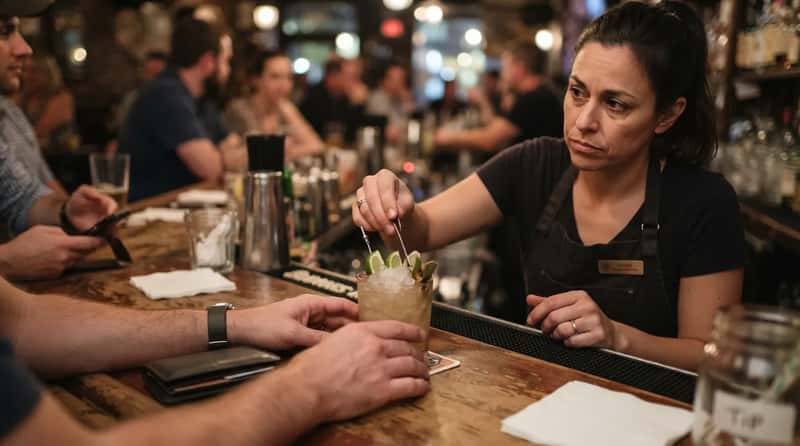 #7 – Whether You're Going to Tip, Before You've Paid (Image Credits: Gemini)