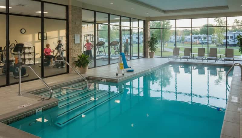 #3 - Fitness Centers and Heated Pools (Image Credits: Gemini)