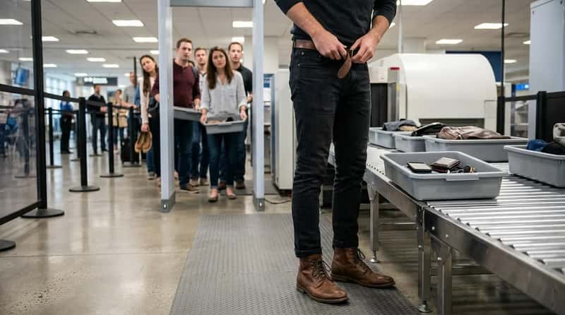 #17 - Forgetting to Remove Your Belt and Shoes (Image Credits: Gemini)