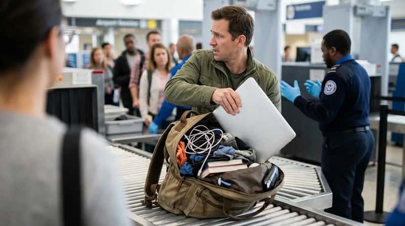 #15 - Leaving Electronics Buried in Your Bag (Image Credits: Gemini)
