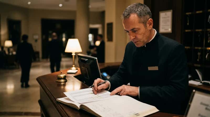 #15 - The Night Porter Knows Exactly Who Gets Bumped If the Hotel Is Overbooked (Image Credits: Gemini)