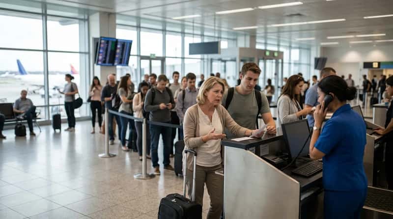 #2 - Assuming the Airline Will Automatically Rebook You (Image Credits: Gemini)