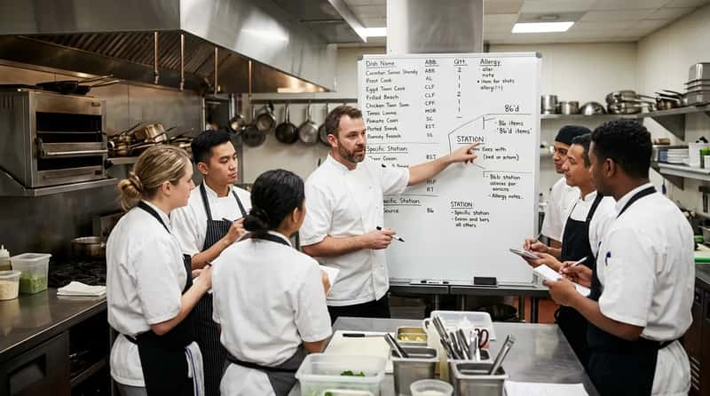 #4 - Briefing the Kitchen Team (Image Credits: Gemini)