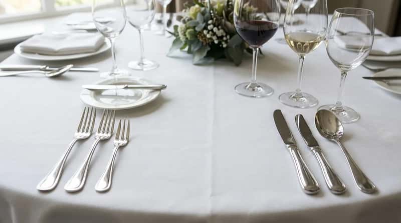 #4 - The Silverware Tells Guests Exactly What's Coming (Image Credits: Gemini)