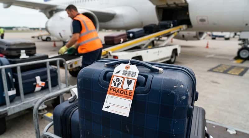 #3 - An Airline-Issued Fragile Tag at Check-In Actually Does Something (Image Credits: Gemini)
