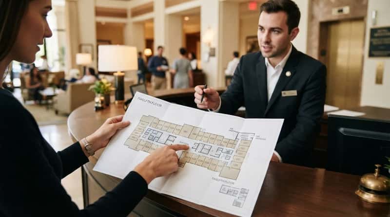 #15 - Ask for the Hotel Floor Map (Image Credits: Gemini)