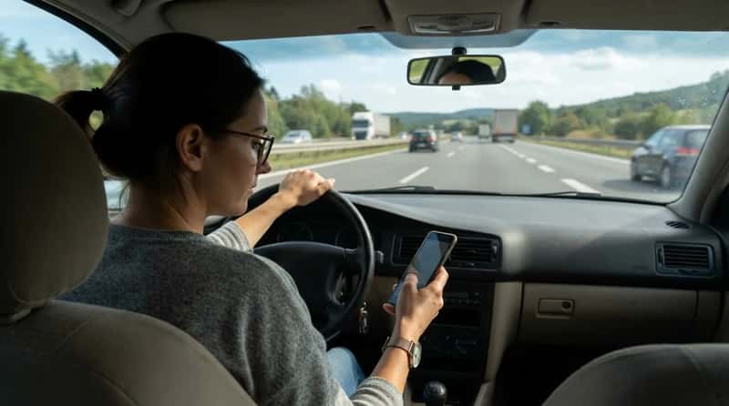#4 - Distracted Driving (Image Credits: Gemini)