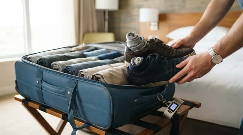 3. They Pack Shoes Last and Strategically (Image Credits: Gemini)