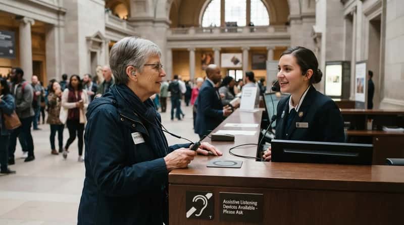 #12 - Hearing Loops at Admissions Desks and in Galleries (Image Credits: Gemini)