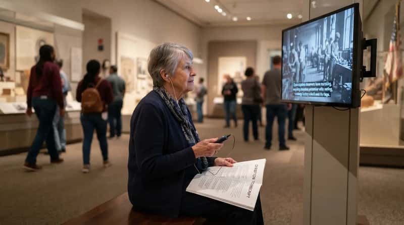 #8 - Captioned and Audio-Described Exhibition Videos (Image Credits: Gemini)