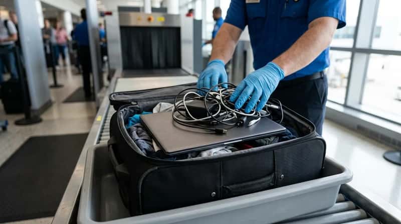#6 - Electronics Hidden Inside Your Bag Create a "Blind Spot" (Image Credits: Gemini)