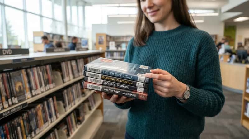 #11 - Free DVD and Audiobook Rentals at Your Library (Image Credits: Gemini)