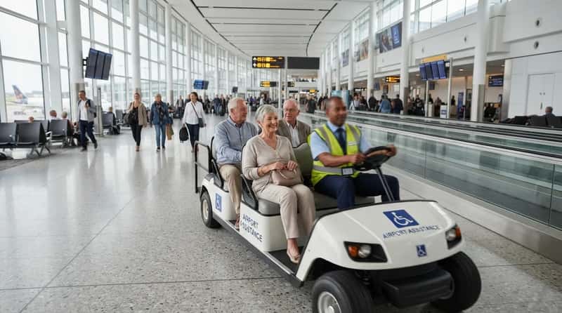 #10 - Electric Cart Transport Across Long Terminals (Image Credits: Gemini)