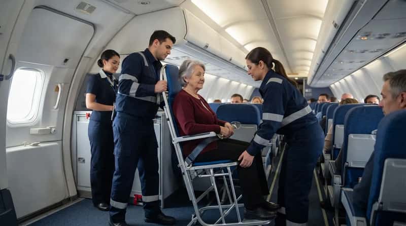 #8 - Aisle Chair Boarding for Passengers Who Cannot Walk the Aisle (Image Credits: Gemini)