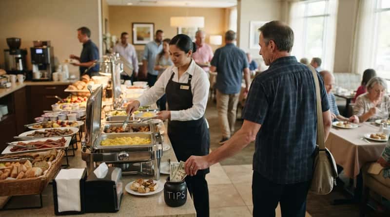 #6 - Forgetting to Tip the Staff (Image Credits: Gemini)