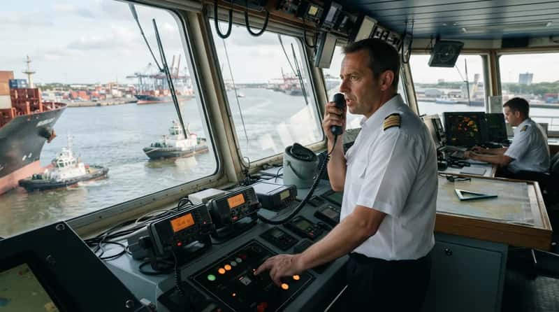VHF Channels and Harbor Traffic (Image Credits: Gemini)