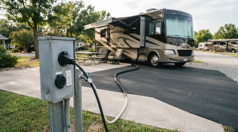10. Full Hookups with 50-Amp Service (Image Credits: Gemini)