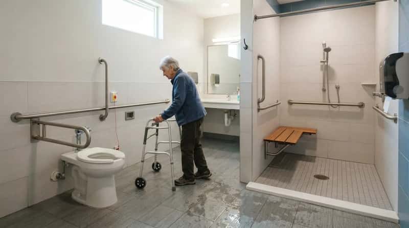 4. Accessible Bathrooms, Showers, and Barrier-Free Facilities (Image Credits: Gemini)