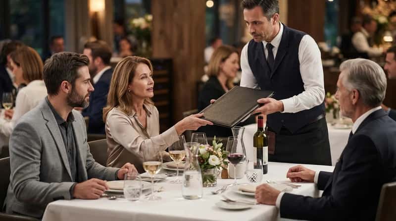15. Who Reaches for the Wine List First (Image Credits: Gemini)