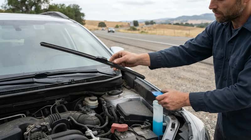 7. Wiper Blades and Washer Fluid (Image Credits: Gemini)