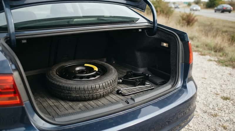 4. The Spare Tire, Jack, and Lug Wrench (Image Credits: Gemini)