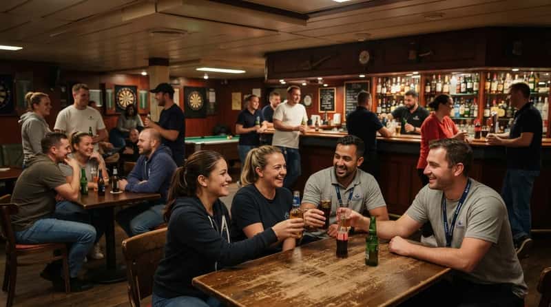11. Crew Have a Bar You'll Never Set Foot In - And It's Intentional (Image Credits: Gemini)