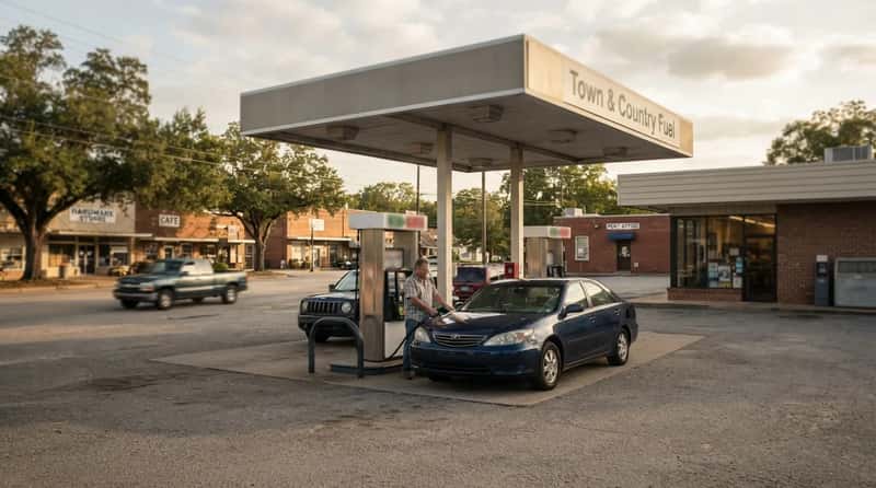 #2 - Fill Up in Town, Not at the Station That Found You (Image Credits: Gemini)