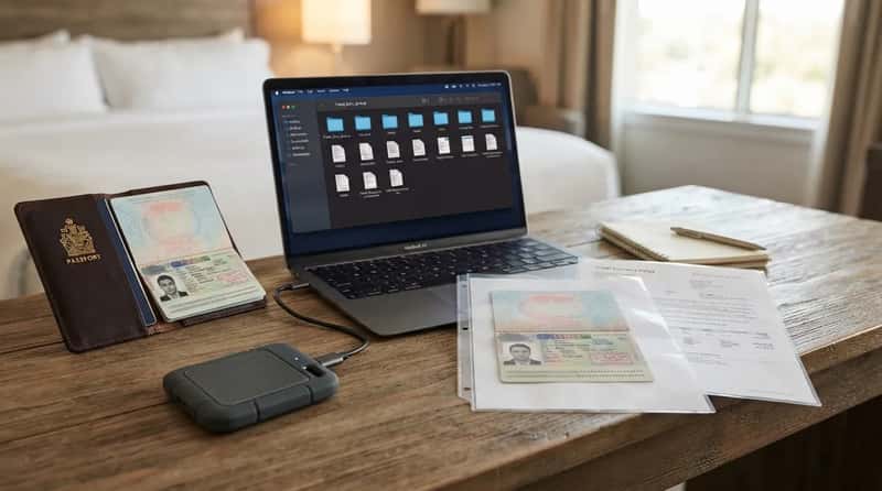#10 - They Pack a Digital and Physical Backup of Every Critical Document (Image Credits: Gemini)