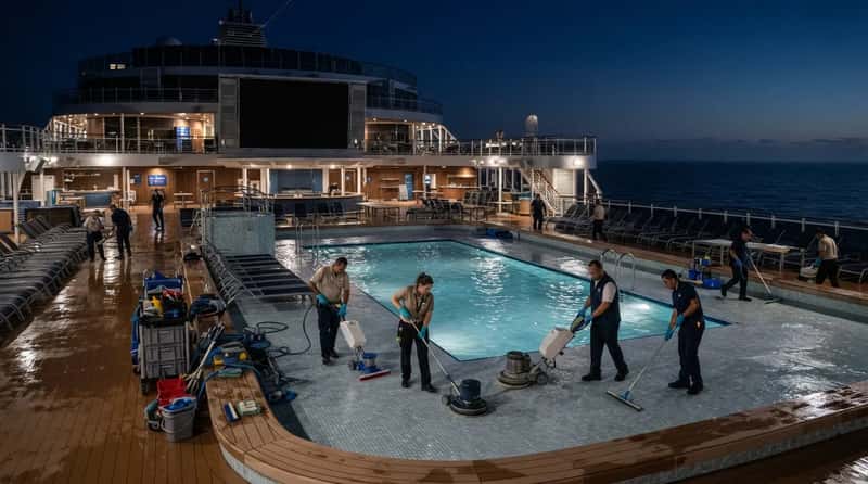 9. Maintenance Crews Take Over the Guest Spaces (Image Credits: Gemini)