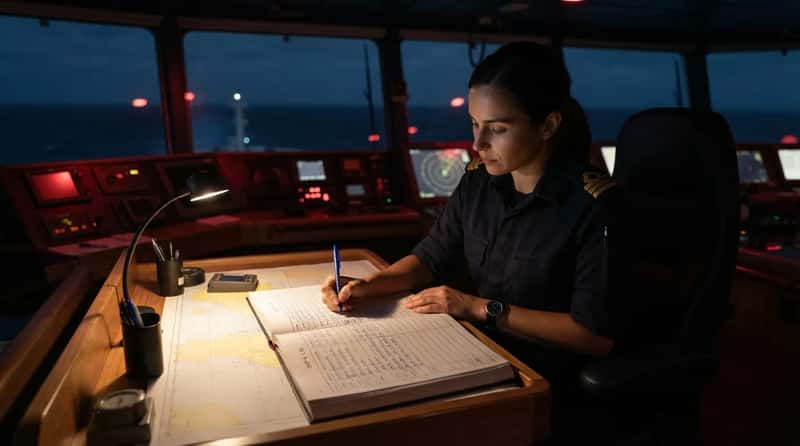 7. The Ship's Log Gets Updated Through the Night (Image Credits: Gemini)