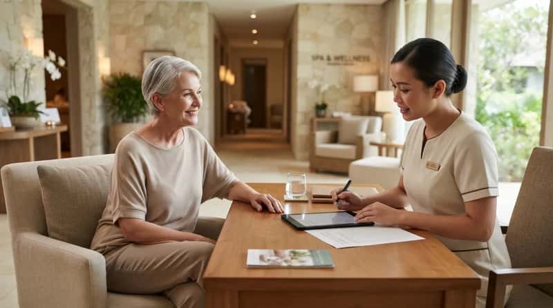#2 - The Spa Booking That's Actually a Health Conversation (Image Credits: Gemini)