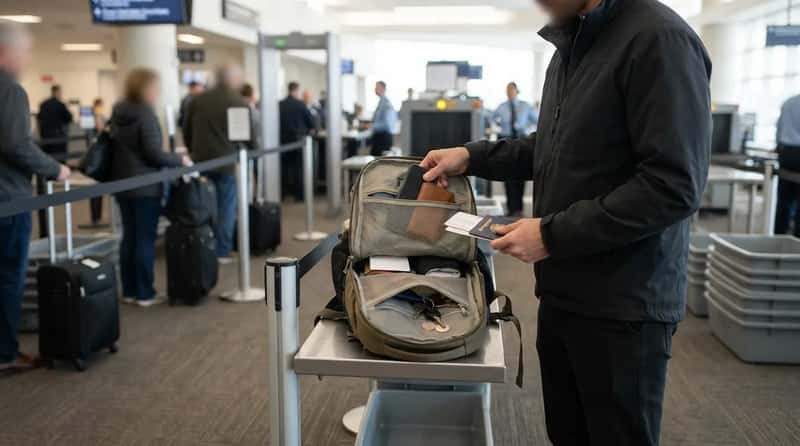 12. They Empty Their Pockets Before Joining the Security Queue (Image Credits: Gemini)