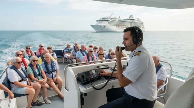 #3 - Continuous Radio Contact Between Tender and Ship (Image Credits: Gemini)